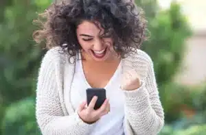 Genealogy Commissions happy on phone