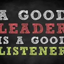 a good leader is a good listener