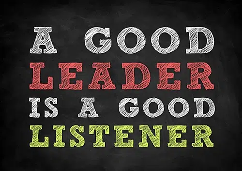a good leader is a good listener